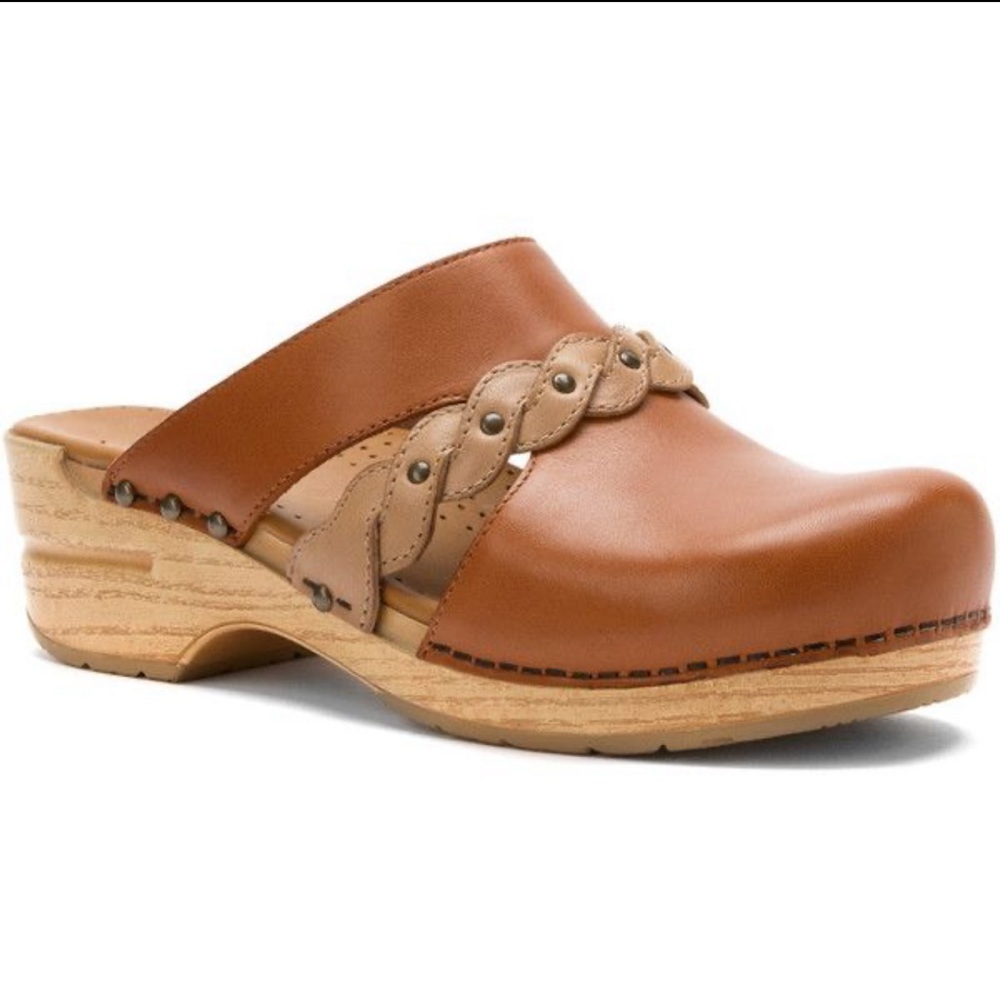 Dansko Sherise braided slip on clogs